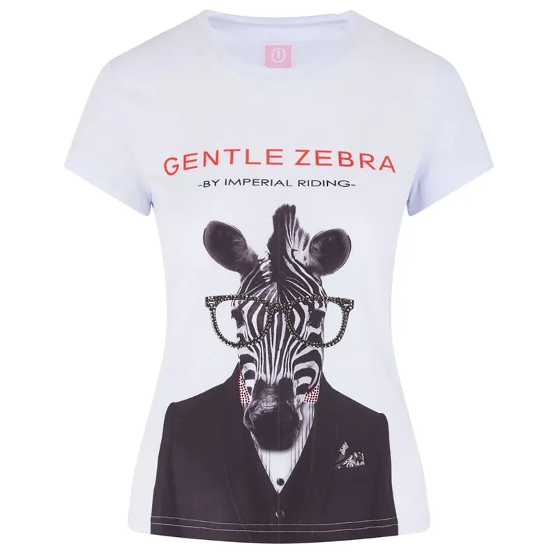 Imperial Riding Gentle Zebra Children's T-Shirt - White